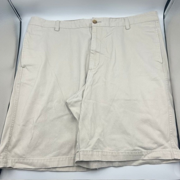 Chaps Other - Chaps Men's Beige Casual Cotton Chino Flat Front Shorts Size 40 with 8.5" Inseam